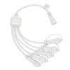 Миниатюра фото провод-разветвитель для гирлянд uniel ucx-f90 s5/0.4m/wh ul-00013236 | 220svet.ru
