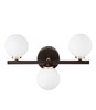 Миниатюра фото настенный светильник lumina deco marsiada ldw 6033-3 bk+f.gd | 220svet.ru