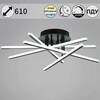 Миниатюра фото светильник потолочный reluce 08855-3.3-05c bk+gy | 220svet.ru