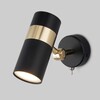 Миниатюра фото спот eurosvet 20096/1 черный/золото | 220svet.ru