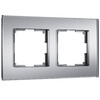 Миниатюра фото рамка из стекла на 2 поста werkel senso серебряный soft-touch w0023106 | 220svet.ru