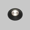 Миниатюра фото втсраиваемый точечный светодиодный светильник maytoni round dl058-7w4k-b | 220svet.ru