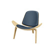 Миниатюра фото стул шелл roomers bls-01/ym37 ash | 220svet.ru