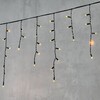 Миниатюра фото гирлянда бахрома с колпачком 3,1 x 0,5 м желтая 220в, 120 led, провод черный пвх, ip65 ltc pil120cap-11-2y | 220svet.ru