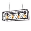 Миниатюра фото подвесная люстра lumina deco nortis ldp 11535-4 bk | 220svet.ru