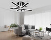 Миниатюра фото настенно-потолочный светодиодный светильник с пультом ambrella light acrylica fa8906 | 220svet.ru