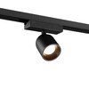 Миниатюра фото светильник светодиодный однофазный трехжильный трековый novotech solette 359807 черный | 220svet.ru