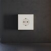 Миниатюра фото накладка для розетки с заземлением и защитными шторками voltum s70 vls000713 (хлопок) | 220svet.ru