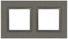 Миниатюра фото рамка для розеток и выключателей эра elegance 14-5202-16 на 2 поста, металл, титан б0065843 | 220svet.ru