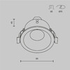 Миниатюра фото встраиваемый светильник maytoni zoom dl032-2-01b-1(n) | 220svet.ru