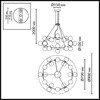 Миниатюра фото подвесная люстра odeon light magia 7109/24 бронзовый | 220svet.ru