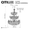 Миниатюра фото подвесная хрустальная люстра citilux ritz cl310262 | 220svet.ru