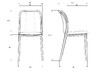 Миниатюра фото стул обеденный набор 4шт dobrin adam lmzl-pp669-n_b-p_w-02-11356 | 220svet.ru