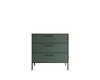 Миниатюра фото комод с тремя ящиками николь nln12g | 220svet.ru