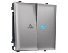 Миниатюра фото выключатель двухклавишный с самовозвратом с подсветкой 10000k ambrella volt quant sigma ms504460 | 220svet.ru