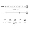 Миниатюра фото лента gauss 9,6w/m 120led/m 2835smd теплый белый 5m bt064 | 220svet.ru