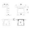 Миниатюра фото заглушка deko-light end cap p-et-02-10 set 2 pcs 978131 | 220svet.ru