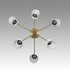 Миниатюра фото потолочная люстра на шатнге lumion doliana 6584/6c бронза | 220svet.ru