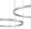 Миниатюра фото подвесной светодиодный светильник indigo galass 14001/3p silver v000014l | 220svet.ru