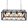 Миниатюра фото подвесная люстра lumina deco nortis ldp 11535-4 bk | 220svet.ru