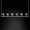 Миниатюра фото подвесная люстра imperium loft rh boule de cristal linear chandelier 6 nickel 240203-22 | 220svet.ru