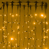 Миниатюра фото гирлянда занавес 2 x 2 м желтый 220в, 400 led, провод черный каучук 2,3мм, ip65 ltc eco402-1-2y | 220svet.ru
