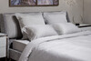 Миниатюра фото простыня на резинке тенсель серая garda decor 144hf-10307 | 220svet.ru
