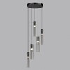 Миниатюра фото подвесная светодиодная люстра каскадная odeon light scrow 5058/25l черный | 220svet.ru