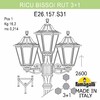 Миниатюра фото садово-парковый фонарь fumagalli ricu bisso/rut 3+1 e26.157.s31.axe27 | 220svet.ru