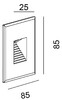 Миниатюра фото крышка deko-light cover silver gray squared for light base cob indoor 930131 | 220svet.ru