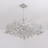 Миниатюра фото подвесная люстра хрустальная delight collection p7838-w60 chrome | 220svet.ru