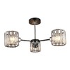 Миниатюра фото потолочная люстра imex md.4057-3-s bk+ch | 220svet.ru