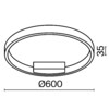 Миниатюра фото потолочный светодиодный светильник maytoni rim mod058cl-l35bsk | 220svet.ru