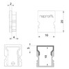 Миниатюра фото заглушка deko-light end cap h-au-02-10 set 2 pcs 979021 | 220svet.ru