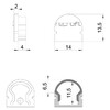 Миниатюра фото заглушка deko-light end cap r-au-01-08 set 2 pcs 979580 | 220svet.ru