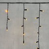 Миниатюра фото гирлянда бахрома с колпачком 3,1 x 0,5 м желтая 220в, 120 led, провод черный пвх, ip65 ltc pil120cap-11-2y | 220svet.ru