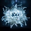 Миниатюра фото новогодняя гирлянда нить белый с эффектом мерцания 20м ip65 eurosvet 400-102 400-102 | 220svet.ru