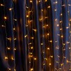 Миниатюра фото уличная светодиодная гирлянда feron занавес 230v желтый без мерцания cl18 41622 | 220svet.ru