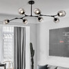 Миниатюра фото люстра на штанге imperium loft адель branching bubble chandelier l11 black amber 239861-22 | 220svet.ru