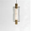 Миниатюра фото подвесной светильник delight collection 26509p/1 brass / travertine | 220svet.ru
