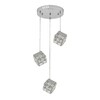 Миниатюра фото подвесная светодиодная люстра indigo radioso 12048/3p chrome v000136l | 220svet.ru