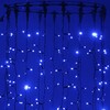 Миниатюра фото гирлянда занавес 2 x 2 м синий 220в, 400 led, провод черный каучук 2,3мм, ip65 ltc eco402-1-2b | 220svet.ru