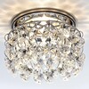 Миниатюра фото встраиваемый светильник ambrella light crystal k3221 cl/ch | 220svet.ru
