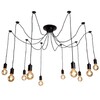 Миниатюра фото подвесная люстра arte lamp 76 a9184sp-10bk | 220svet.ru