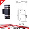 Миниатюра фото настенный светильник reluce 86228-9.2-002ct 2*e27 bk | 220svet.ru