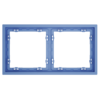 Миниатюра фото рамка пластиковая на 2 поста voltum s70 vls100215 (деним) | 220svet.ru