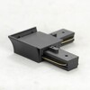 Миниатюра фото 10325 угловой коннектор черный | 220svet.ru