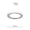Миниатюра фото настенно-потолочный светодиодный светильник sonex mitra infinita 7728/76l | 220svet.ru