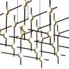 Миниатюра фото люстра molecular 30 black/gold delight collection | 220svet.ru