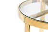 Миниатюра фото стол журнальный garda decor 47ed-et031gold | 220svet.ru